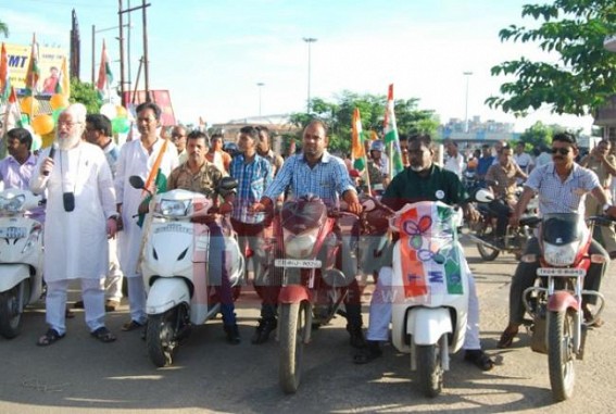 TMC organized bike rally on the occasion of Mahalaya TMC organized bike rally on the occasion of Mahalaya